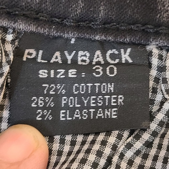Playback Jeans Womens Size 30 Straight Leg Slight Stretch Grey/Black - Picture 12 of 16